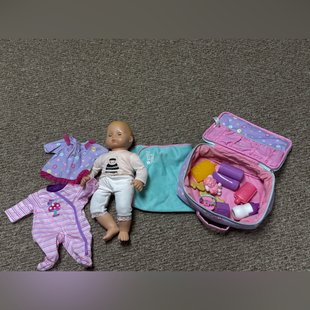 Baby Doll Playset with Pink Accessories